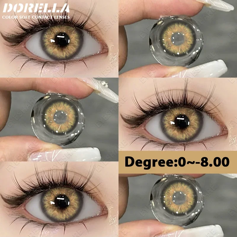 D'ORELLA 1pair Korean Lenses Color Contact Lenses for Eyes Colored Contacts with