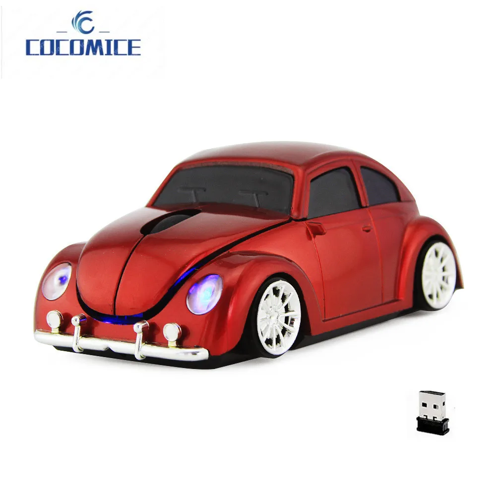 Car Shaped Mouse USB Optical Wireless Mouse 1600DPI Mini 3D Computer Gaming Mice