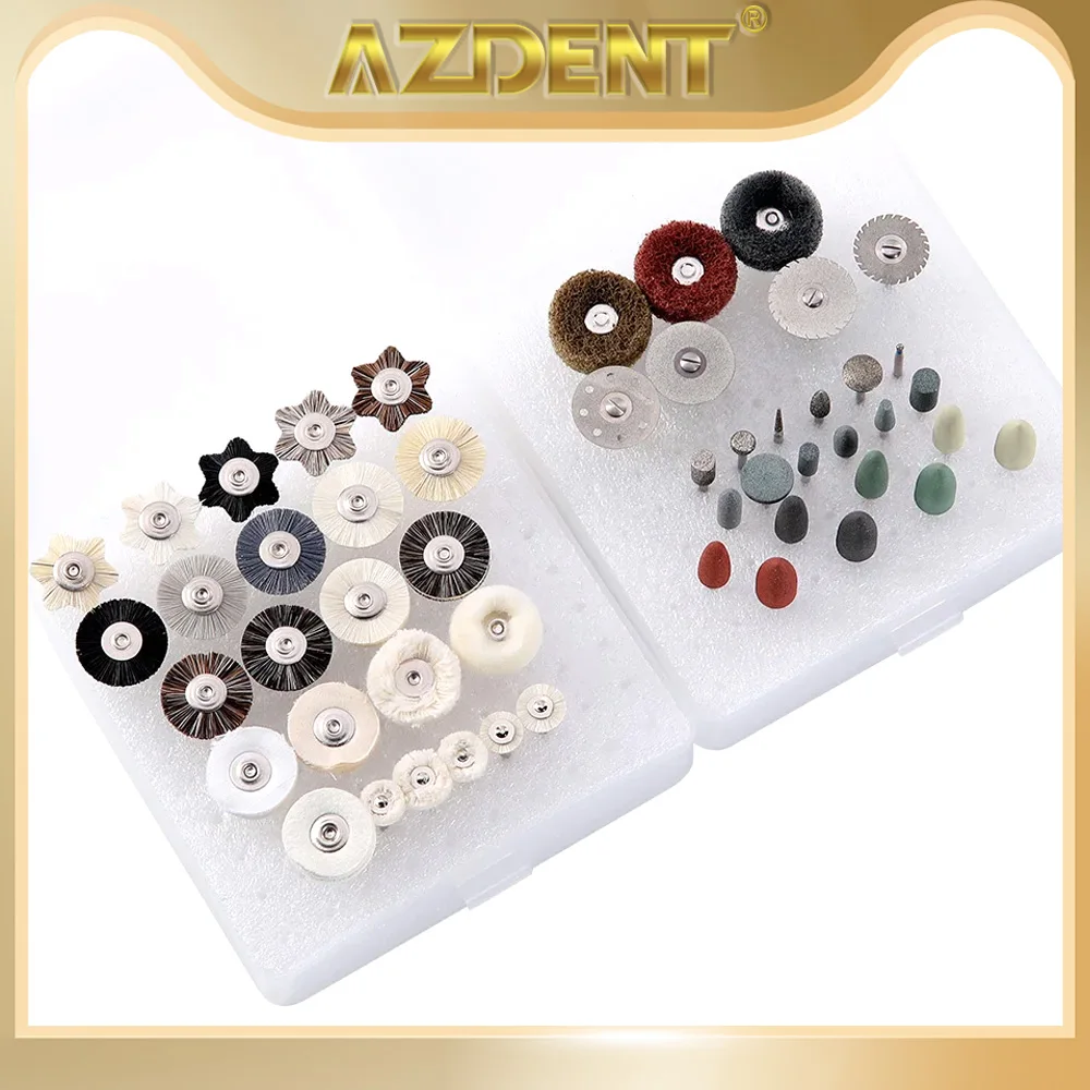 AZDENT Dental Polishing Kit Laboratory HP Polisher Set 2.35mm Shank Diameter Bur