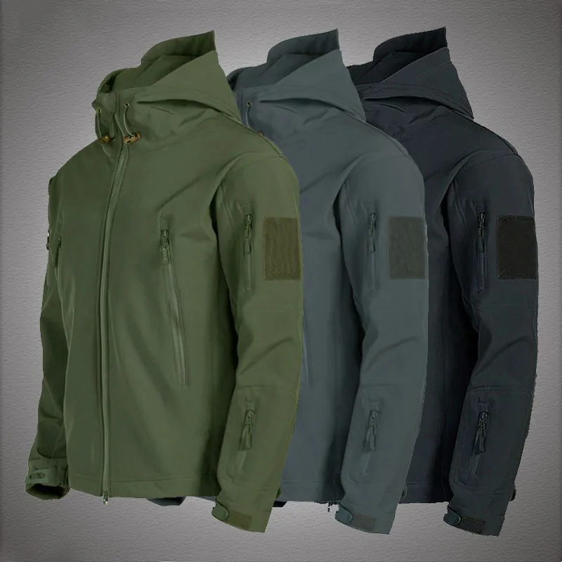 Military Shark Skin Soft Shell Jackets Men Tactical Windproof Waterproof jacket 