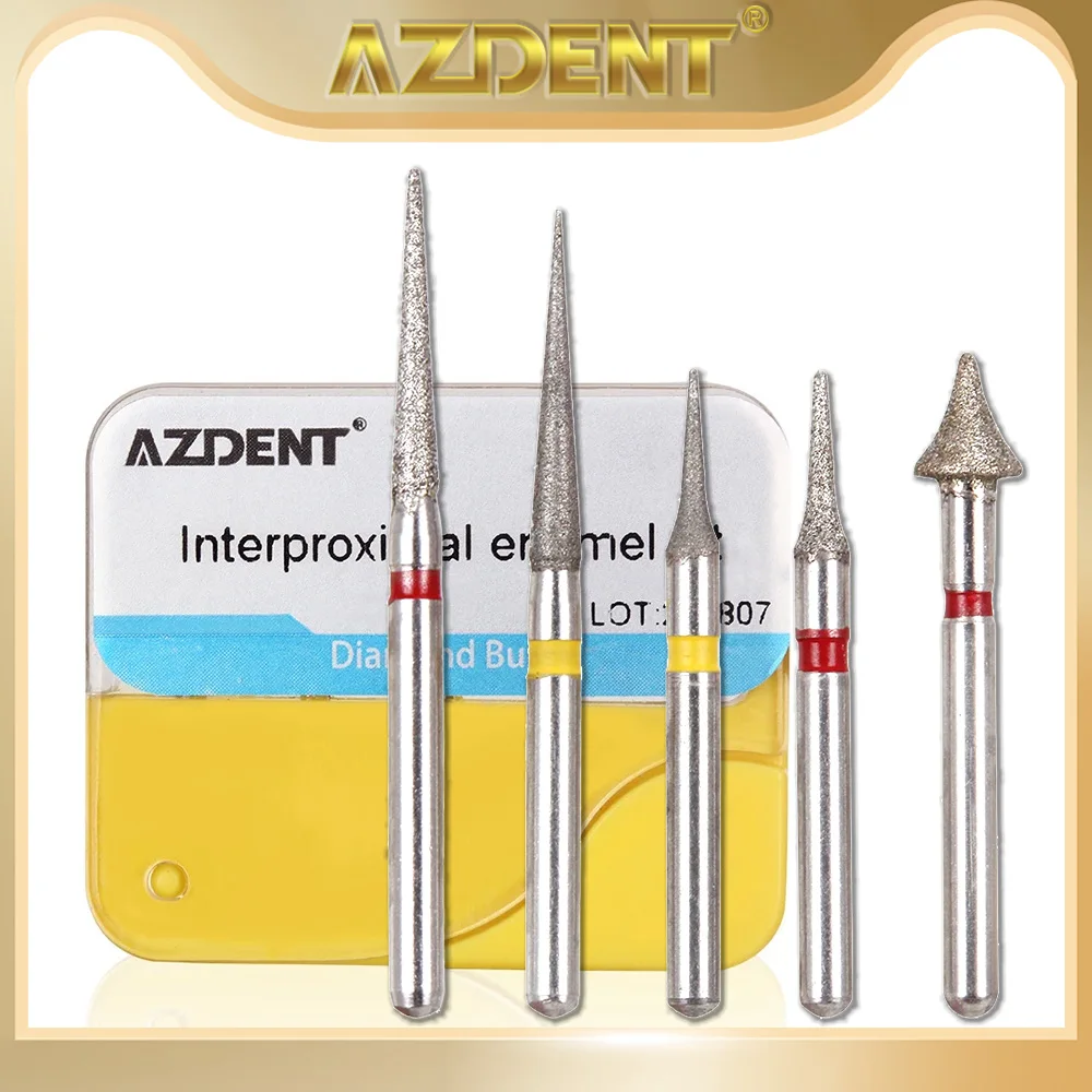 AZDENT Dental Diamond Burs Orthodontic Interproximal Enamel Reduction Set For Hi