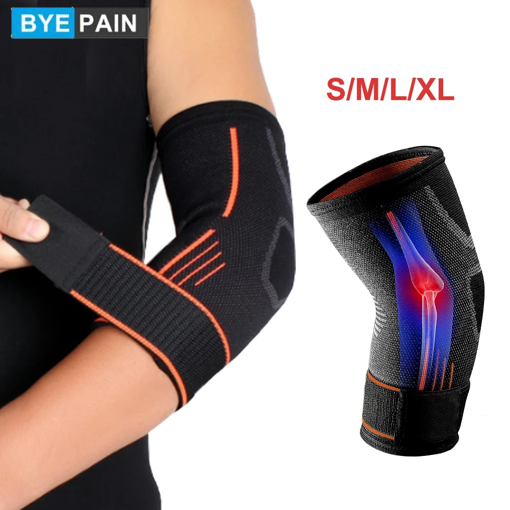 BYEPAIN 1Pcs Fitness Elbow Brace Compression Support Sleeve for Tendonitis, Tenn