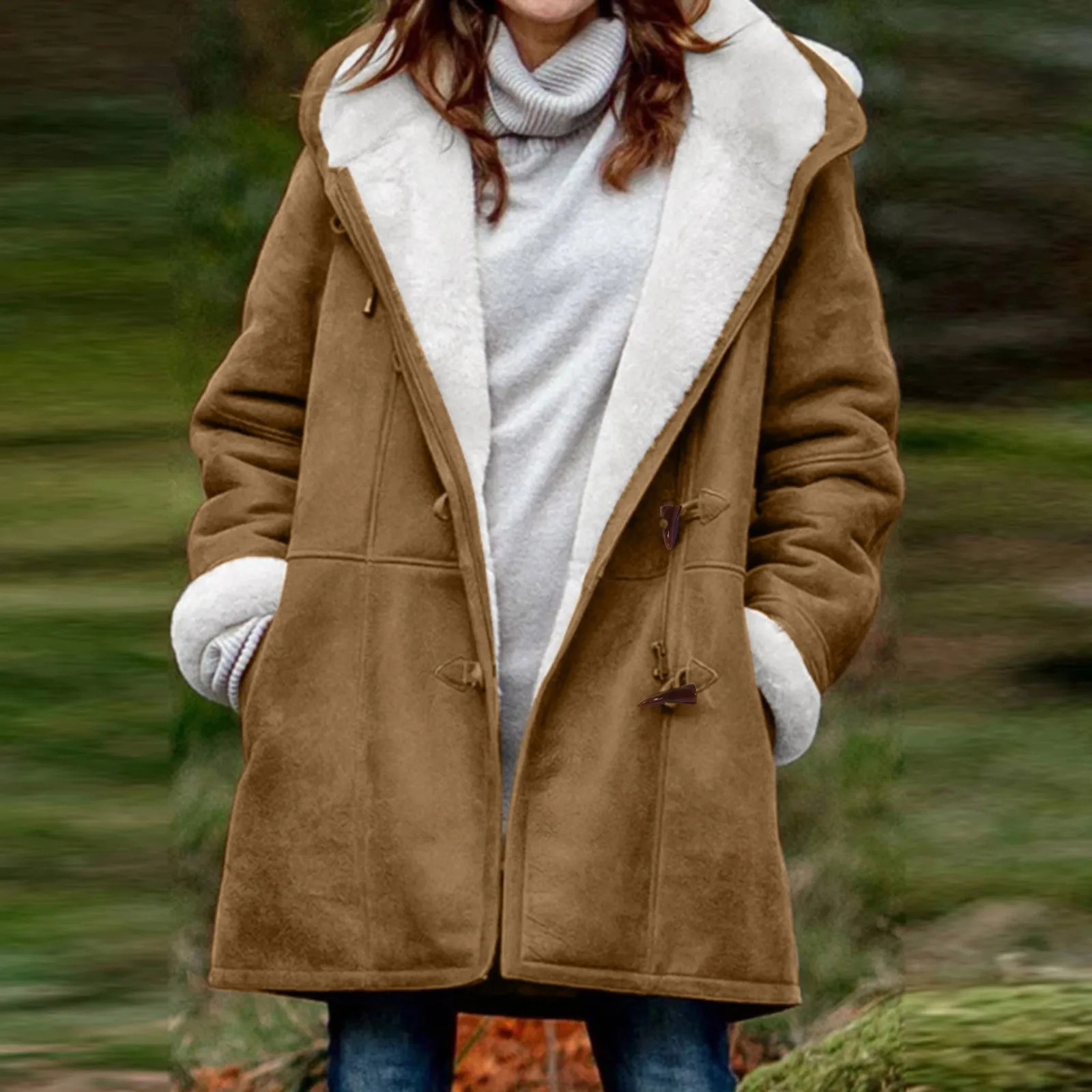 Thickened Fleece Quilted Jackets For Women Loose Casual Winter Fall Overcoats Vi