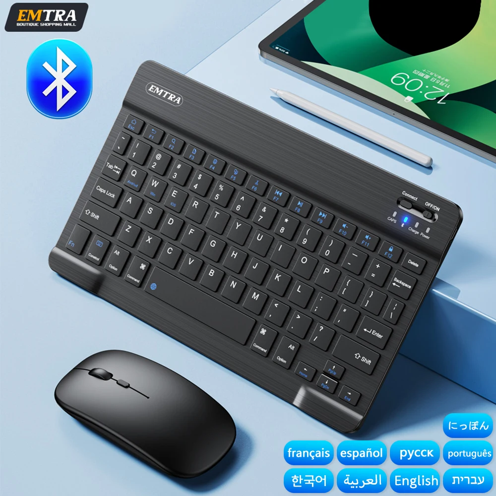 Bluetooth Wireless Keyboard Mouse For IOS Android Windows Tablet For iPad Air Mi