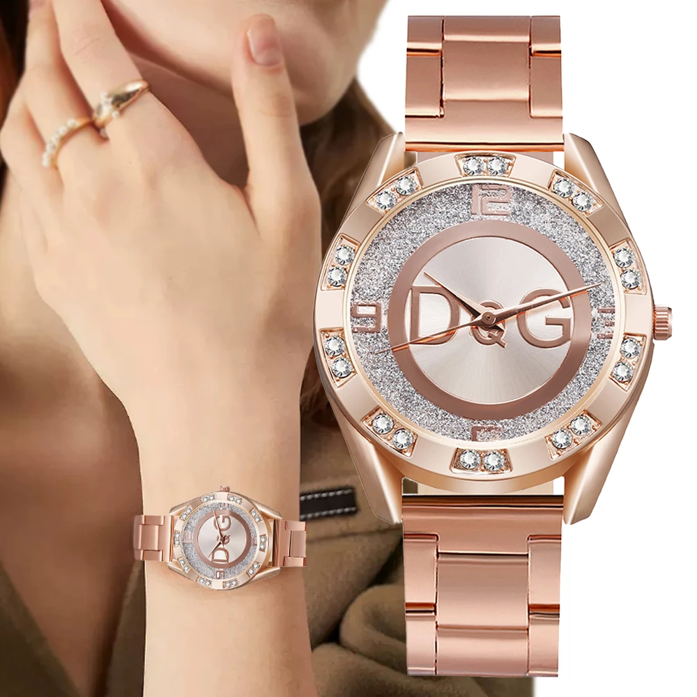 Luxury New Brand Women Watch Fashion with Diamonds Crystal Design Quartz Watches
