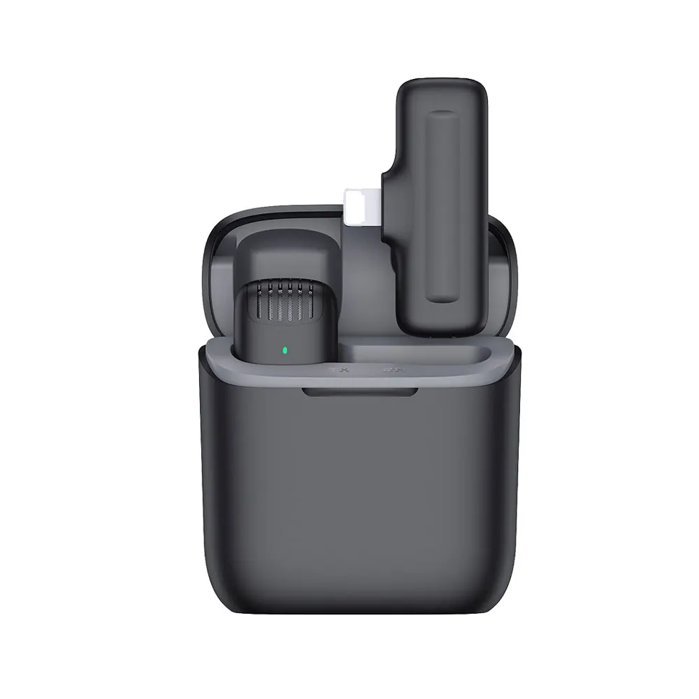 J13 Wireless Lapel Microphone With Charger Case Portable Audio Video Receiver Mi