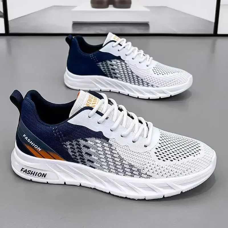 Men's Sneakers Summer Mesh Breathable Walking Shoes 2024 Fashion Breathable Knit