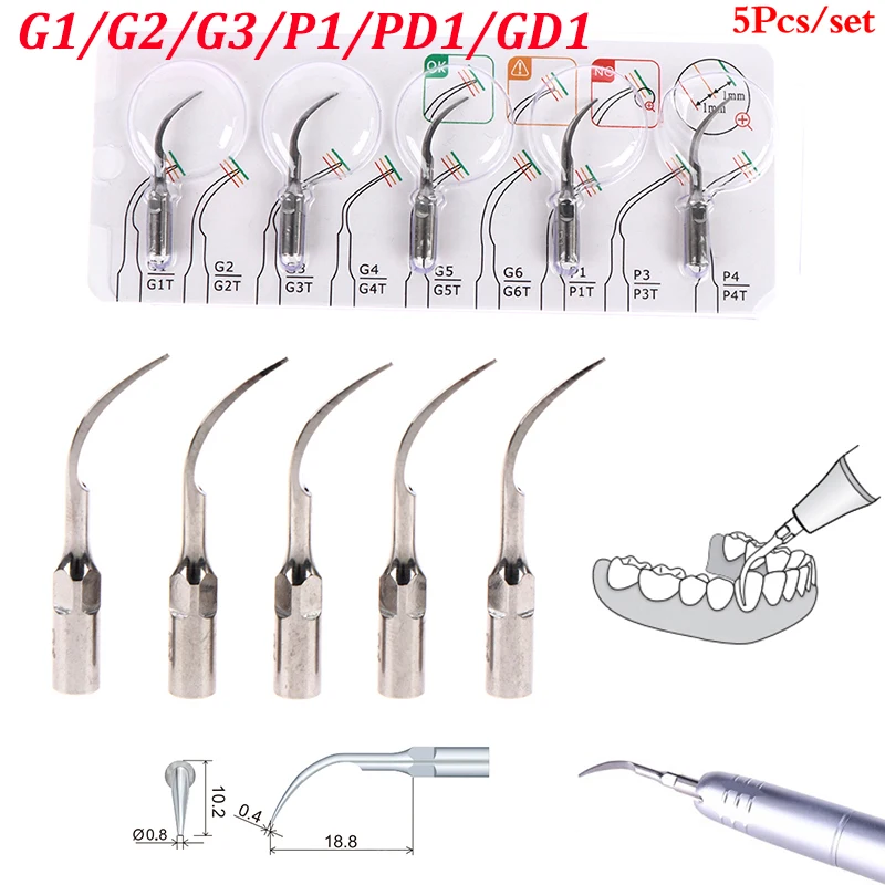 Dental Ultrasonic Scaler Insert Scaling Tips Fit Ems & Woodpecker Ultrasonic Sca