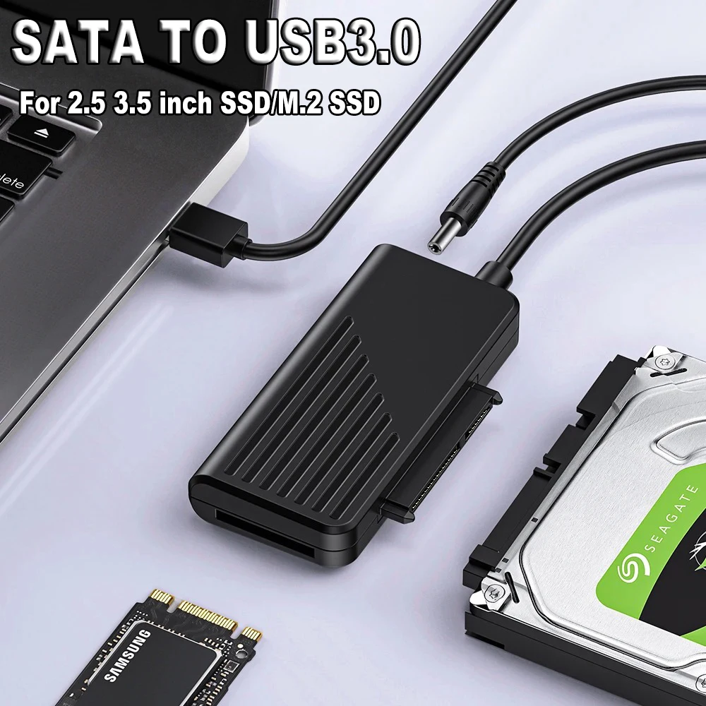 SATA to USB 2 SATA IDE Adapter Cable PATA IDE to USB Converter 5Gbps 2.5/3.5 Inc