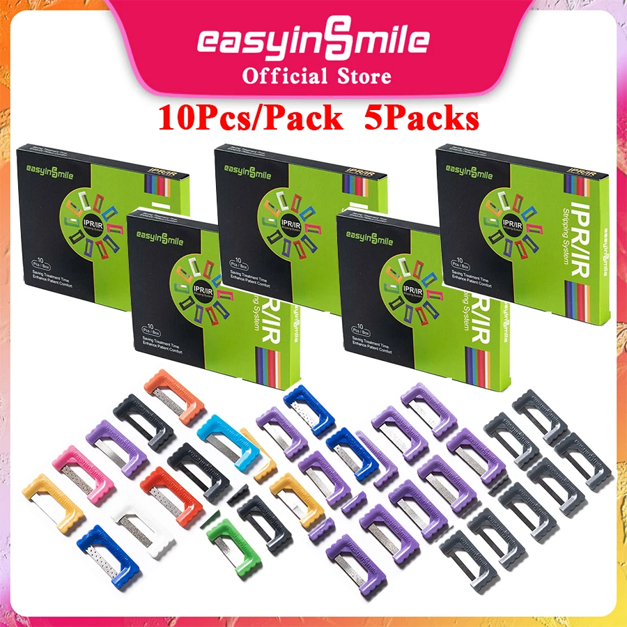 Easyinsmile 5Packs Dental Orthodontic IPR/IR Strips Interproximal Enamel Reducti
