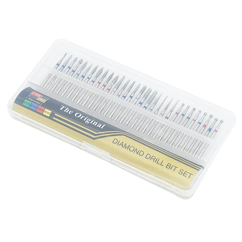 30pcs Diamond Grinding Burs Dental Diamond Burs Drill Carving Polishing Glass Ja