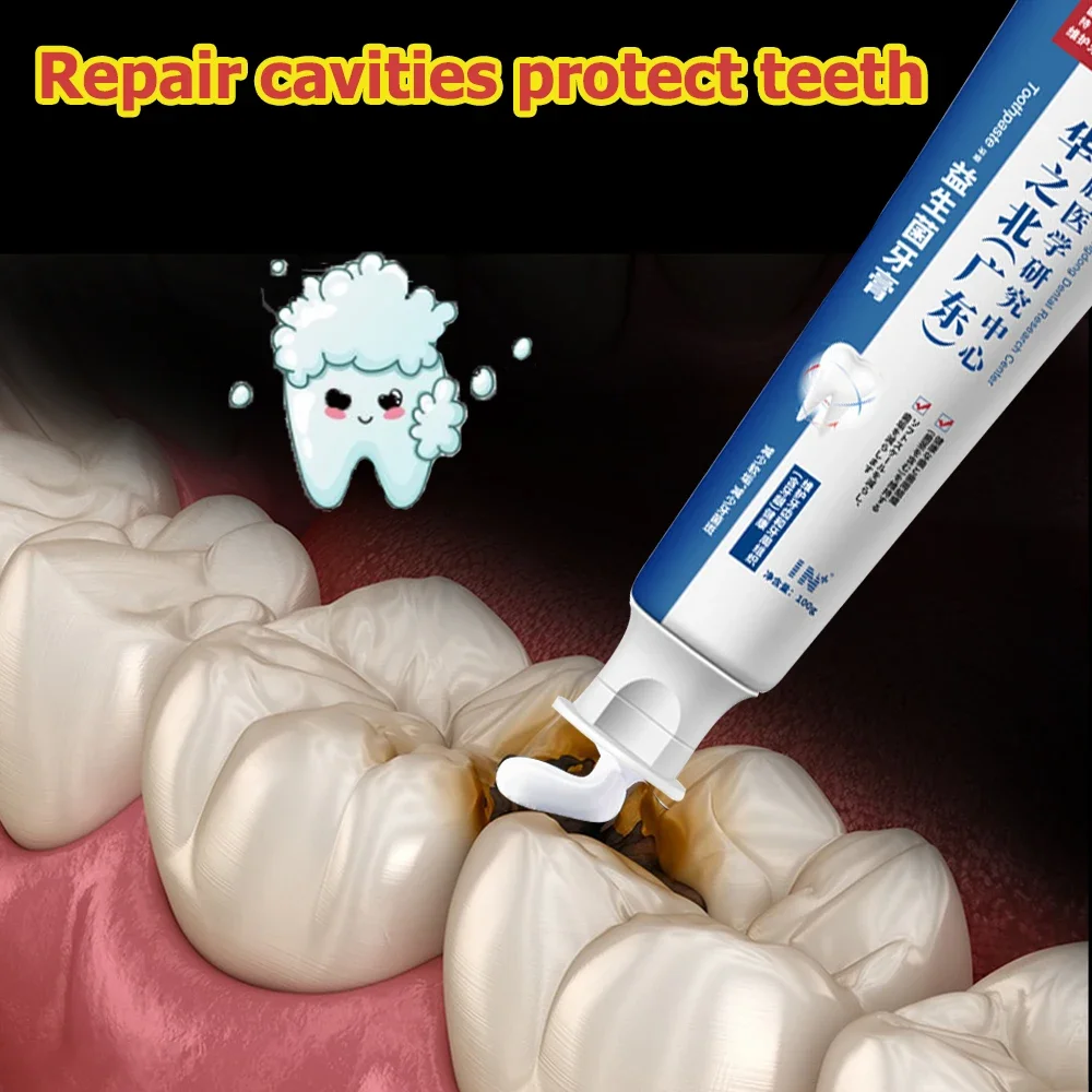 Whitening Teeth Toothpaste Quick Repair Cavities Caries Filling Removal Repair S