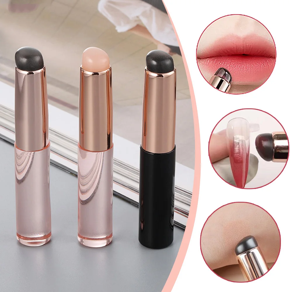 Lipstick Concealer Brush Silicone Lip Brush Multifunctional Elastic Portable Sof