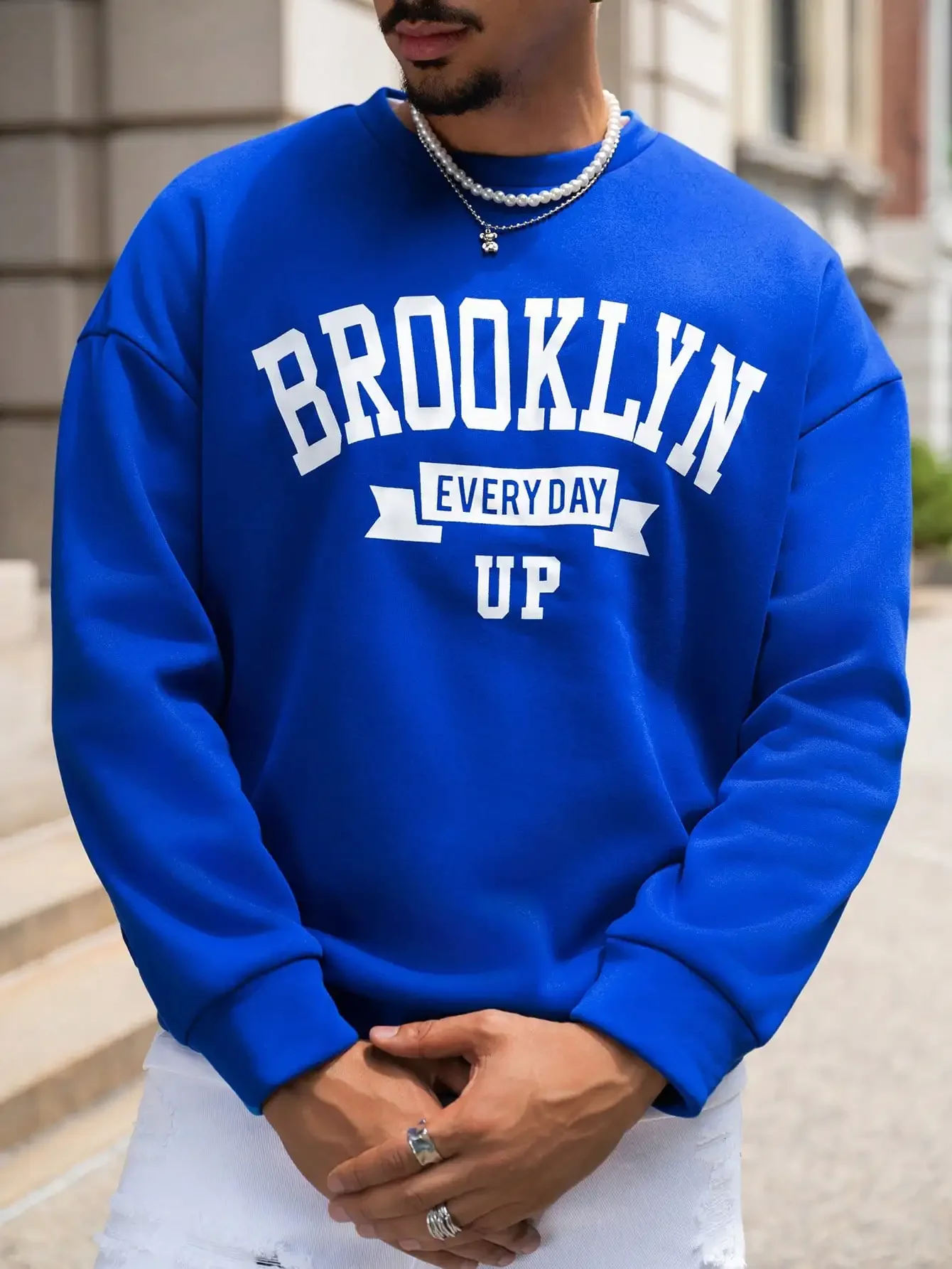 Brooklyn Creative Letter Pattern Male Hoodies Casual Street Style Clothes Hip Hi