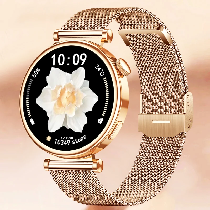 For Android IOS 41mm Smart Watch Women 1.36" AMOLED 360*360 HD Sreen Display Alw