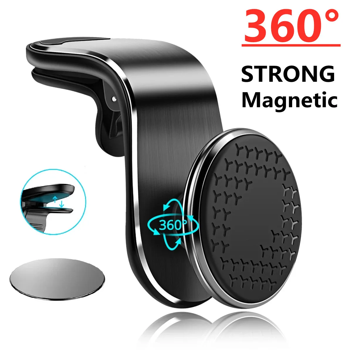 Magnetic Car Phone Holder Stand Air Vent Magnet Car Mount GPS Smartphone Mobile 