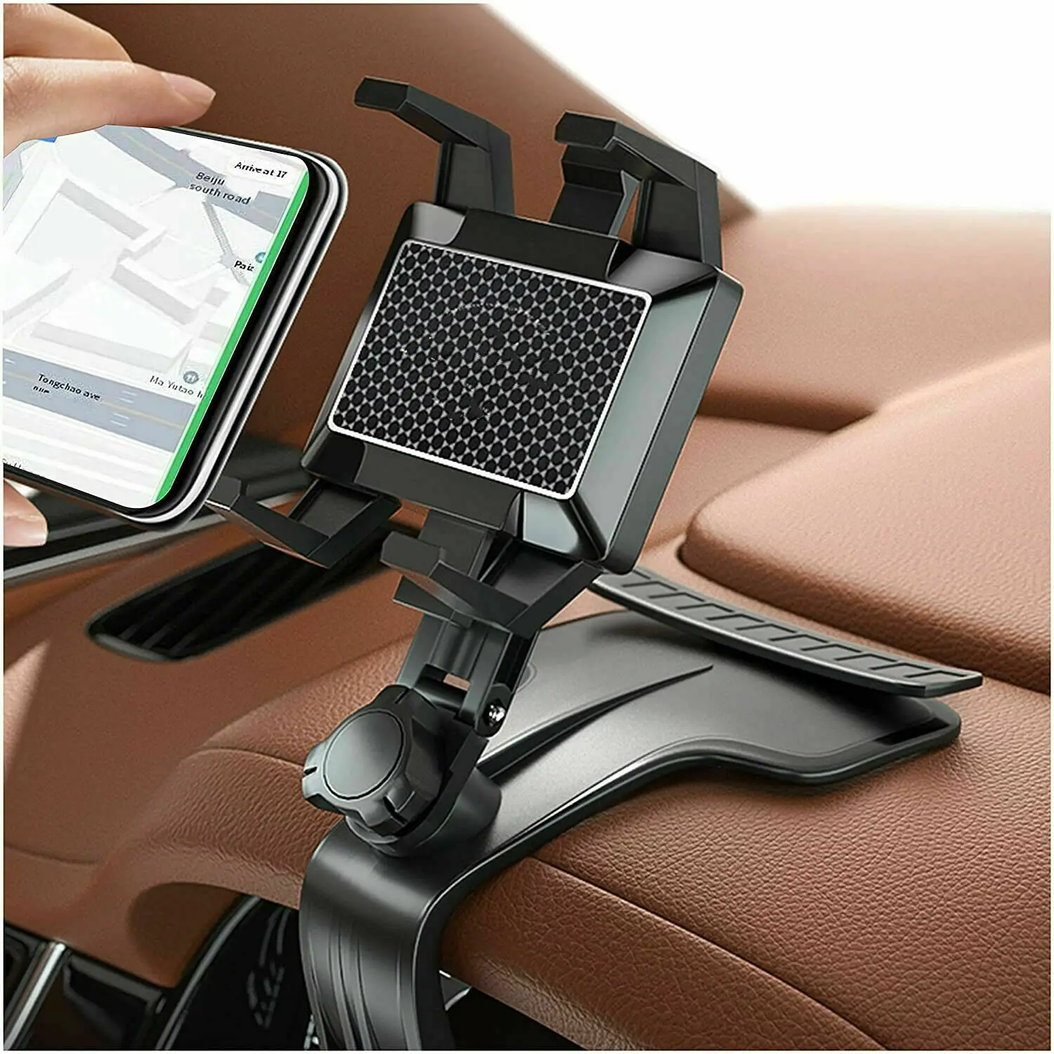 Phone Mount for Car Dashboard, 1080 Degree Rotation Dashboard Cell Phone Holder,