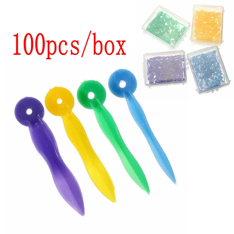 100pcs/box Disposable Dental Wedges Medical Plastic Arc Concave Design Diastema 