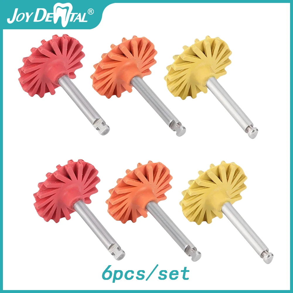 JOY DENTAL 6PCS Dental Composite Polishing Disc Wheel Kit Dental Rotary Grinding
