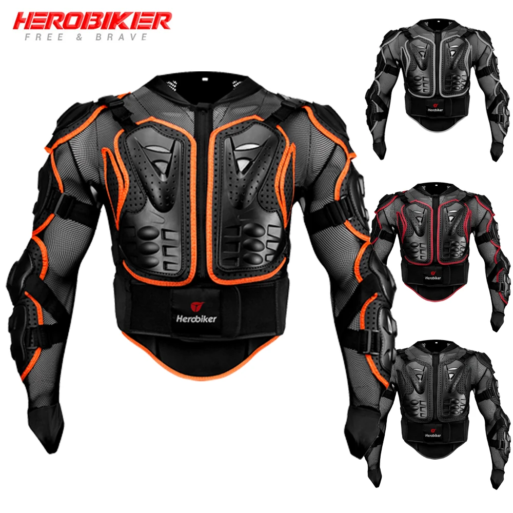 New Motorcycle Jackets Men's Full Body Armor Protection Jackets Motocross Enduro