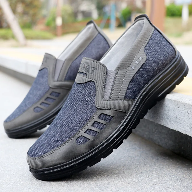Men Casual Sports Shoes Fashionable Old Beijing Cloth Shoes Wear Resistant Light