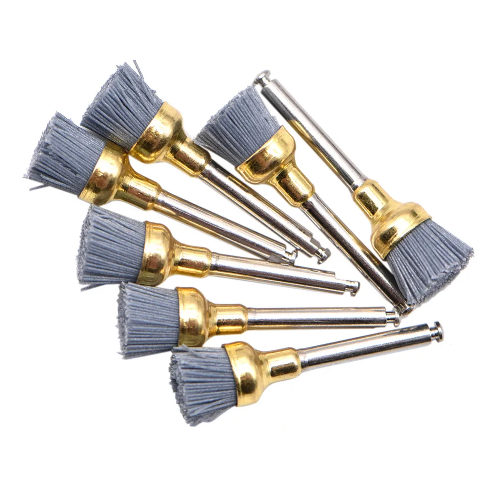 10pcs/pack Dental Silicon Carbide Polishing Brush Teeth Polisher Prophy Brushes 