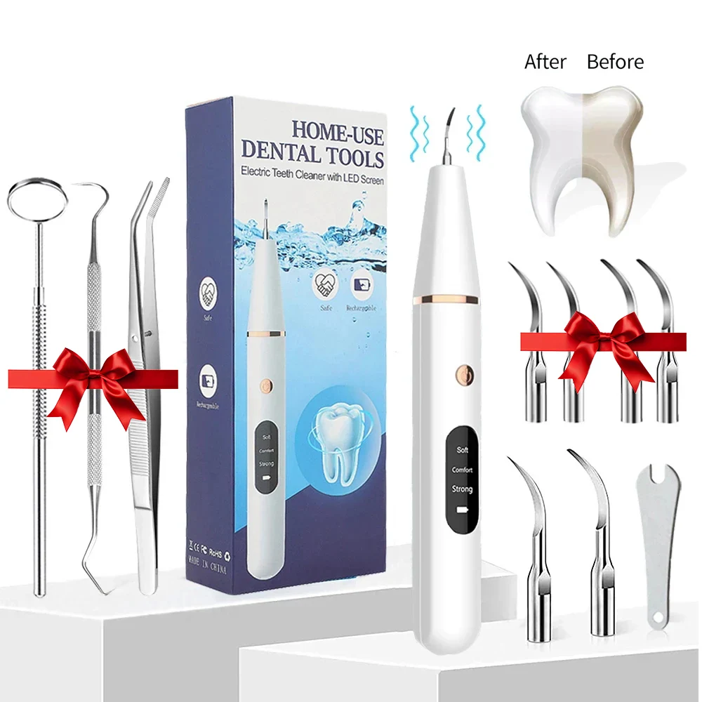 Ultrasonic Dental Scaler Cleaning Tartar Dental Whitening Calculus Devices Elimi