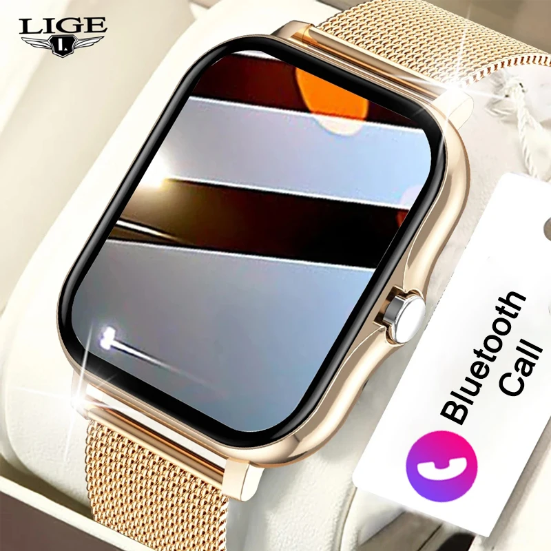 LIGE Bluetooth Call Smart Watch Women Sports Fitness Bracelet Men Waterproof Sma