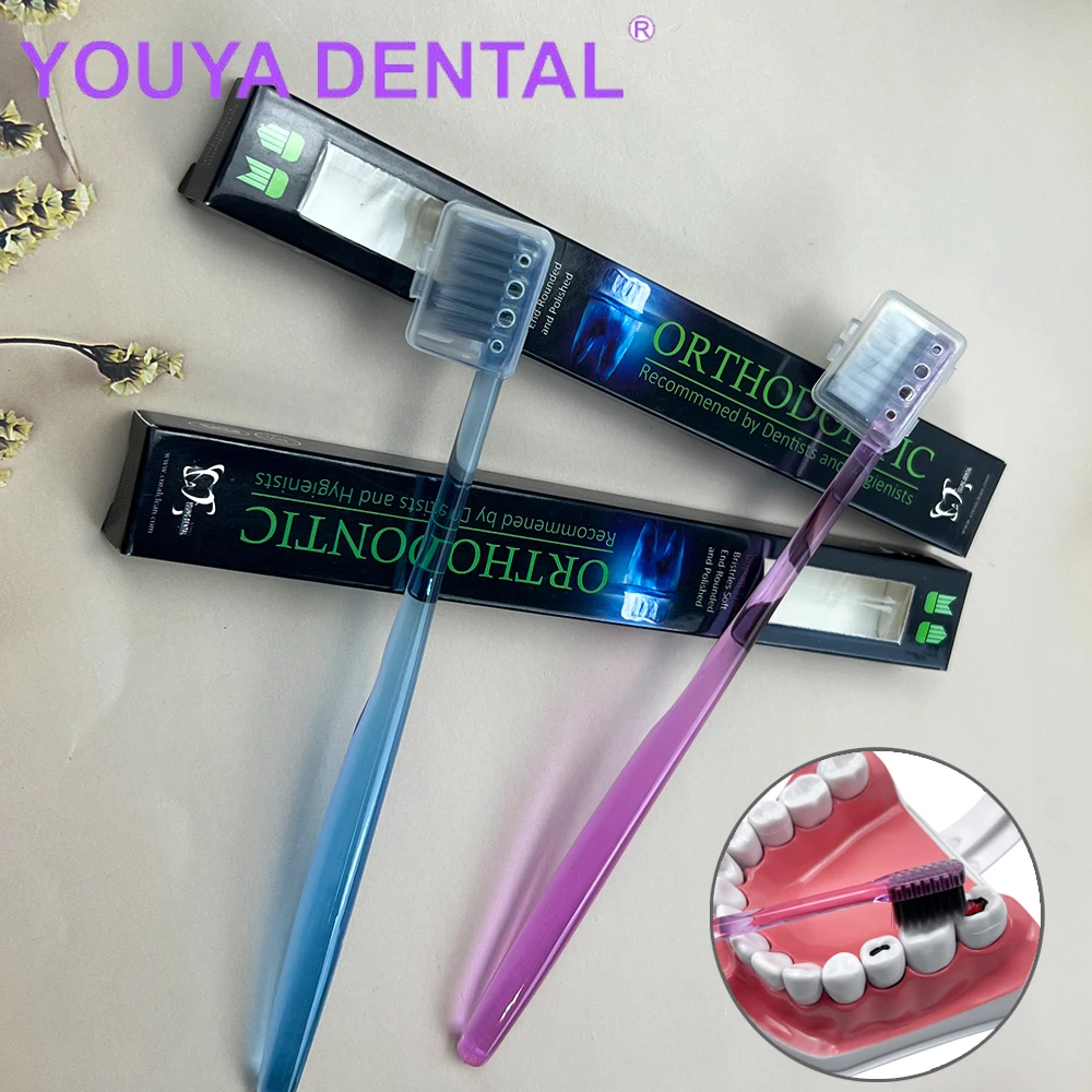 2Pcs Practical Orthodontic Toothbrush Soft Bristle Interdental Brush Orthodontic