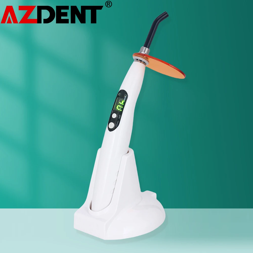 110V-240V US/EU Plug Azdent Dental Wireless Curing Light Dentist Cordless Lamp O