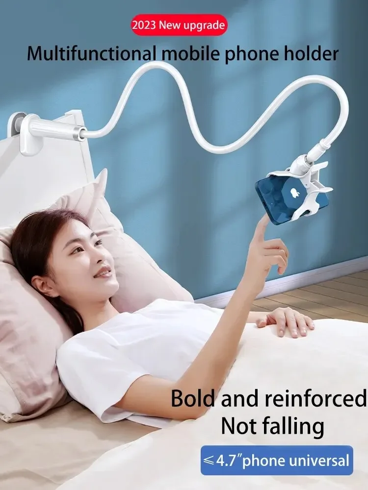 360 Clip Mobile Phone Holder Stand Portable Flexible Lazy Bed Desktop Bracket De