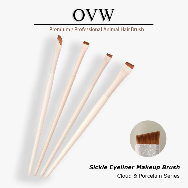 OVW Flat Eyebrow Brush Upgrade Blade Ultra Thin Angle Flat Eyeliner Brush Under 