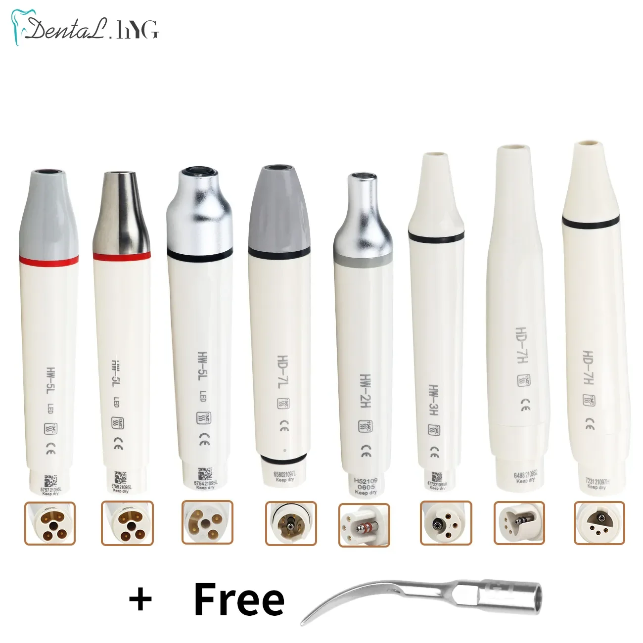 Dental Ultrasonic Piezo Scaler Handpiece HW-3H LED Fit for SATELEC DTE WOODPECKE