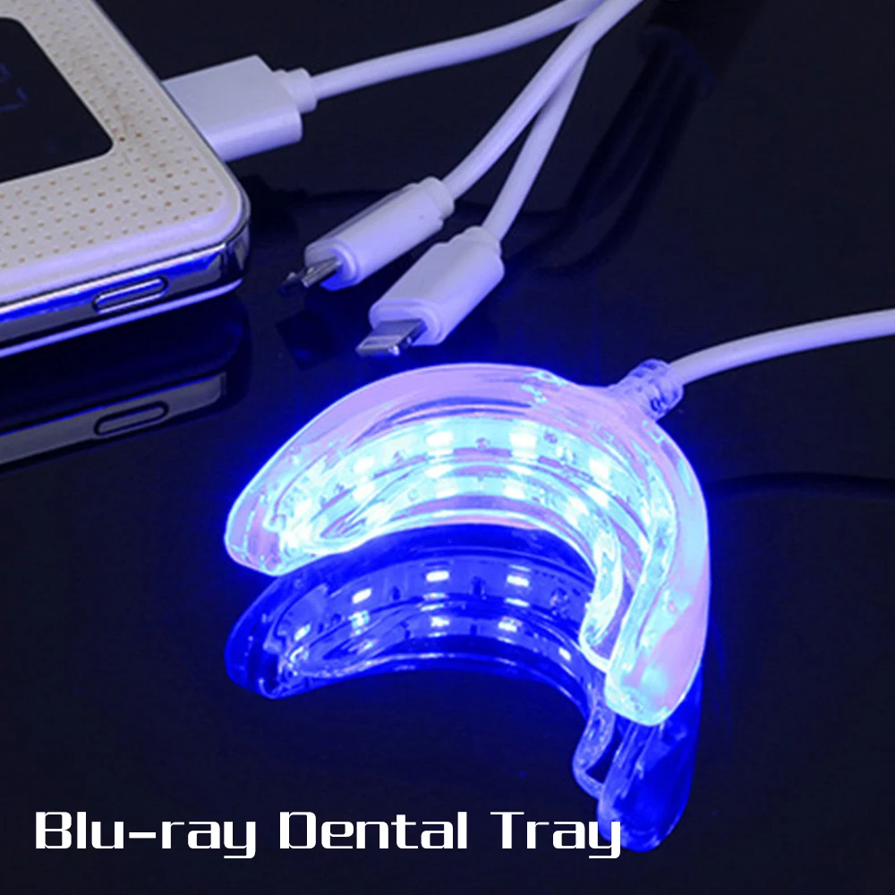 Smart LED Teeth Whitening Portable USB Charging Led Blue Light Dental Whitening 