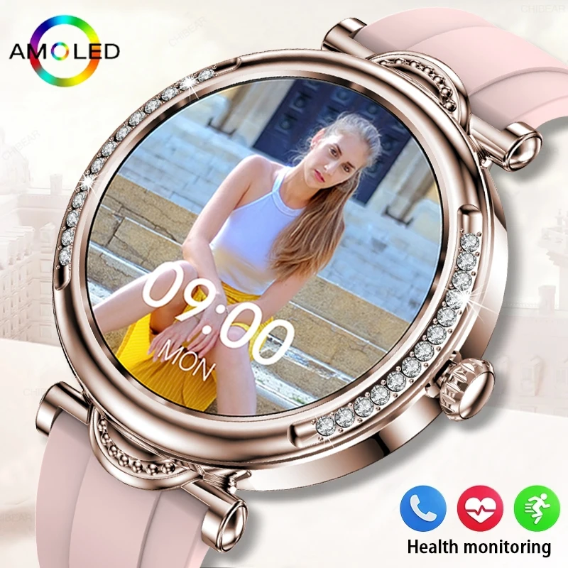 For Xiaomi Android Fashion Women Smart Watch 360*360 HD Screen Heart Rate Custom