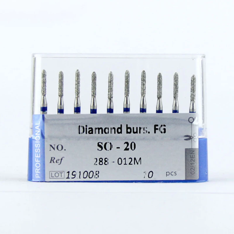 10pcs Lodden Diamond Burs FG RA Drill High Speed Stomatology Department Dentistr