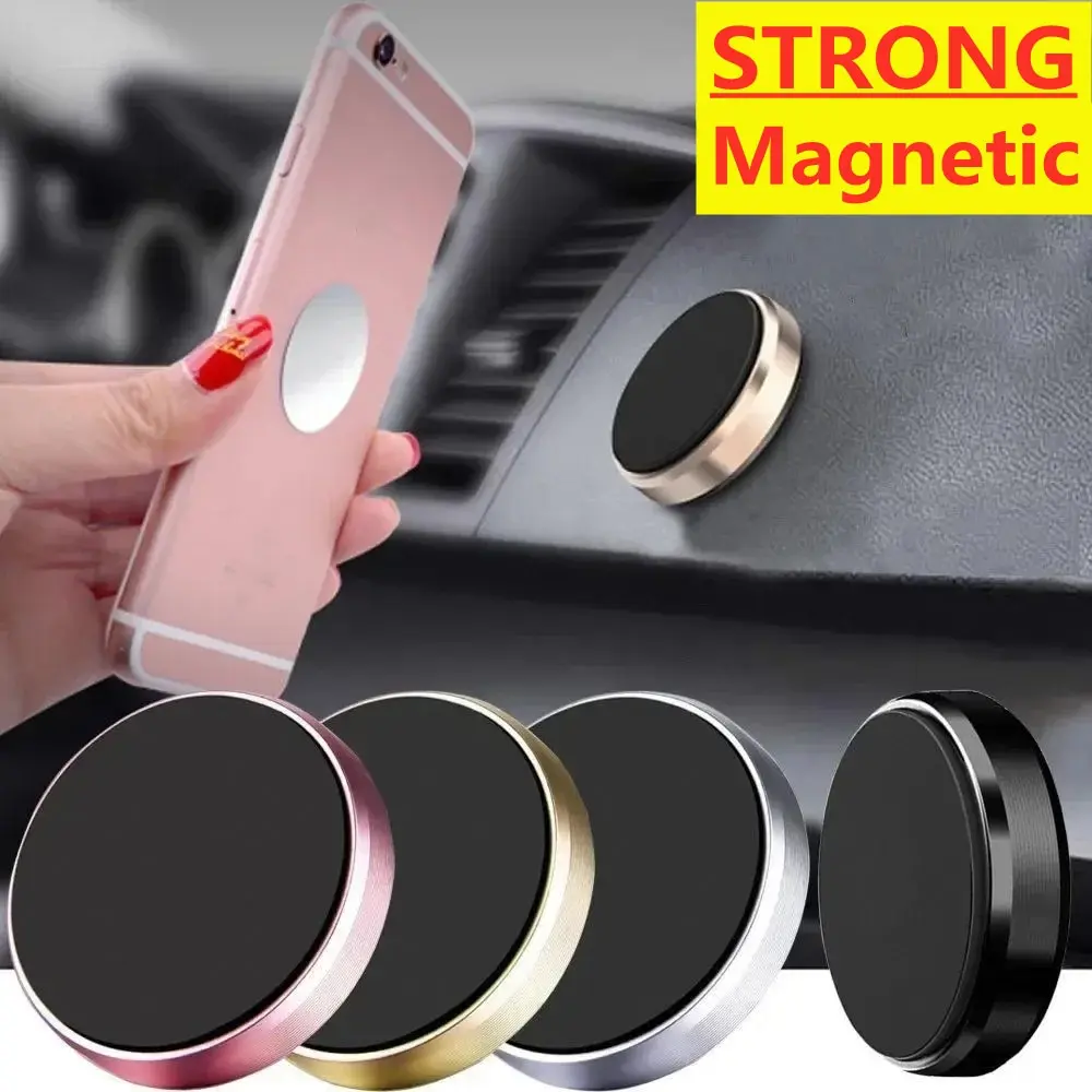Magnetic Phone Car Holder Stand Universal Magnetic Mount Bracket Stick on Car Da