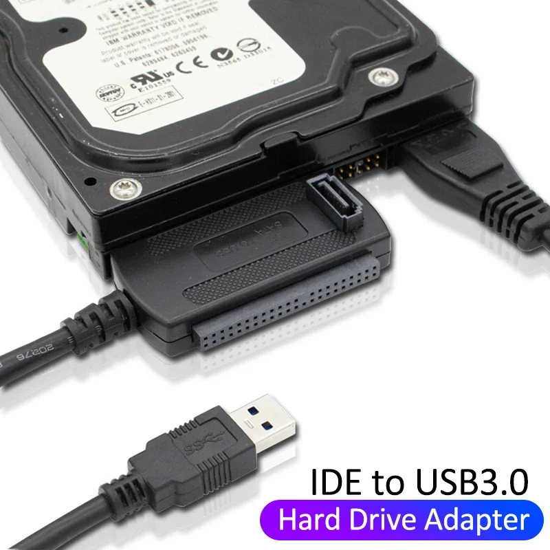 3 in 1 USB 3.0 2.0 to IDE SATA Adapter Converter SATA 2.5 3.5 Inch SDD Hard Driv