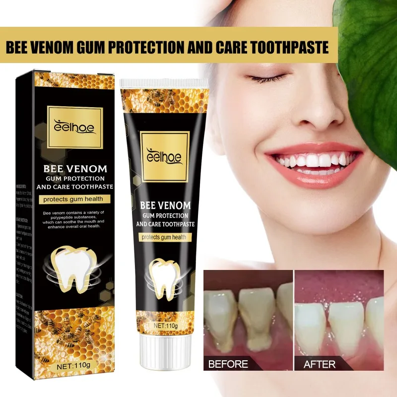 Bee Venom Gum Protection and Care Toothpaste Removal Stains Repair Gum Dental Ca