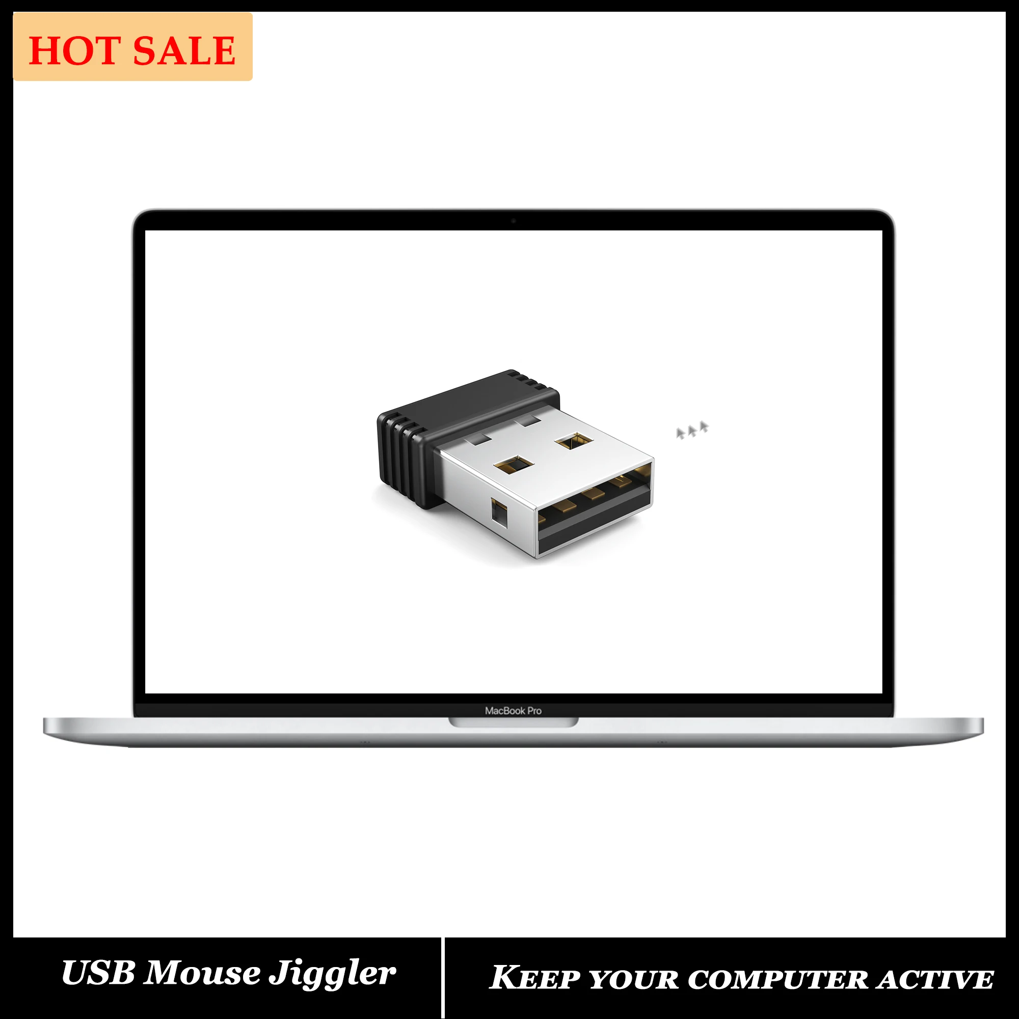 Mouse Jiggler Mouse Mover Wiggler Undetectable Shaker USB Port for Computer Lapt