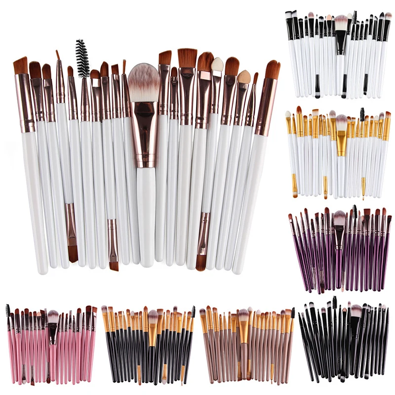 20 PCS Makeup Brush Set Eye Shadow Brush Set Foundation Brush Beauty Tools Soft 