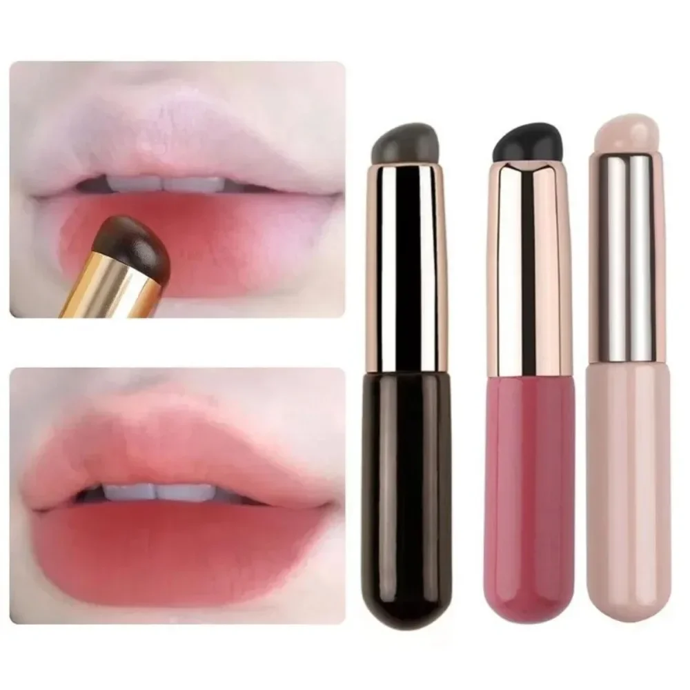 Silicone Lip Brush with Cover Cap Concealer Brush Like Fingertips Q Soft Lipstic