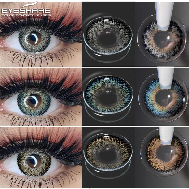 EYESHARE 2pcs Color Lens Eyes KING Series Color Contact Lens For Eyes Yearly Bea