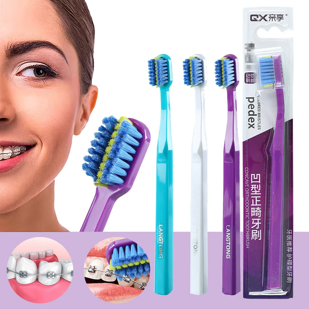 1pcs Toothbrush For Braces Orthodontic Dental Cleaning Teeth Toothbrush Professi