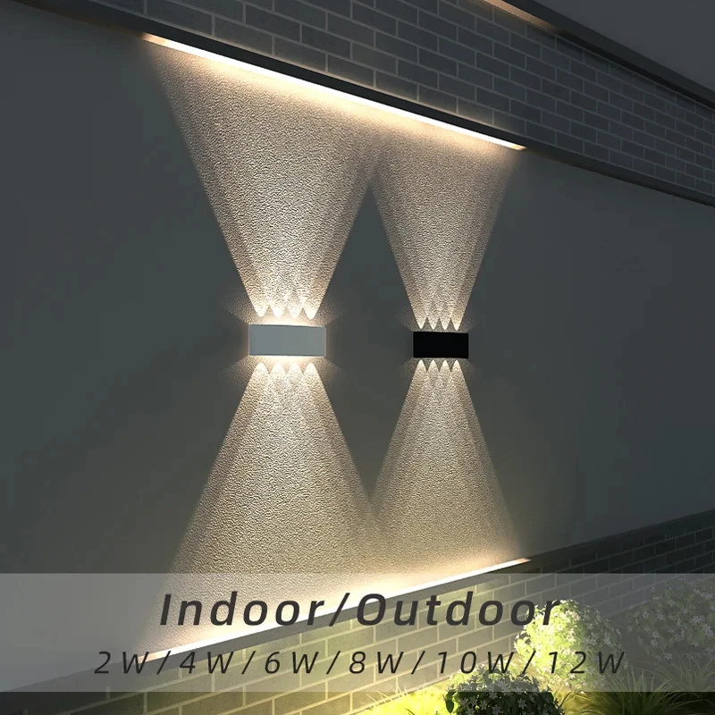 Led Wall Lamp Waterproof IP66 Up And Down Lighting Garden Decoration AC85-265V i