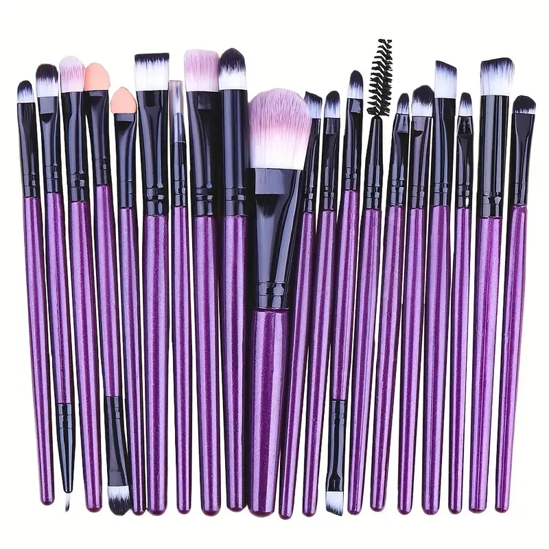 20Pcs Professional Eyebrow Makeup Brush Set Multi-Functional Brushes Powder Conc