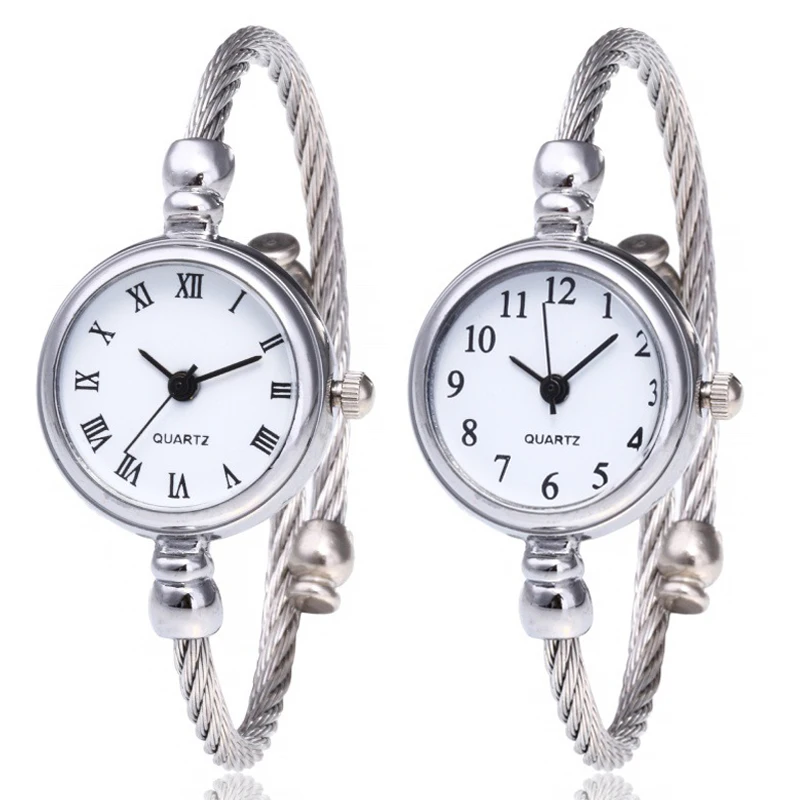 Luxury Women's Watch Small Gold Bangle Bracelet Watches Stainless Steel Retro La