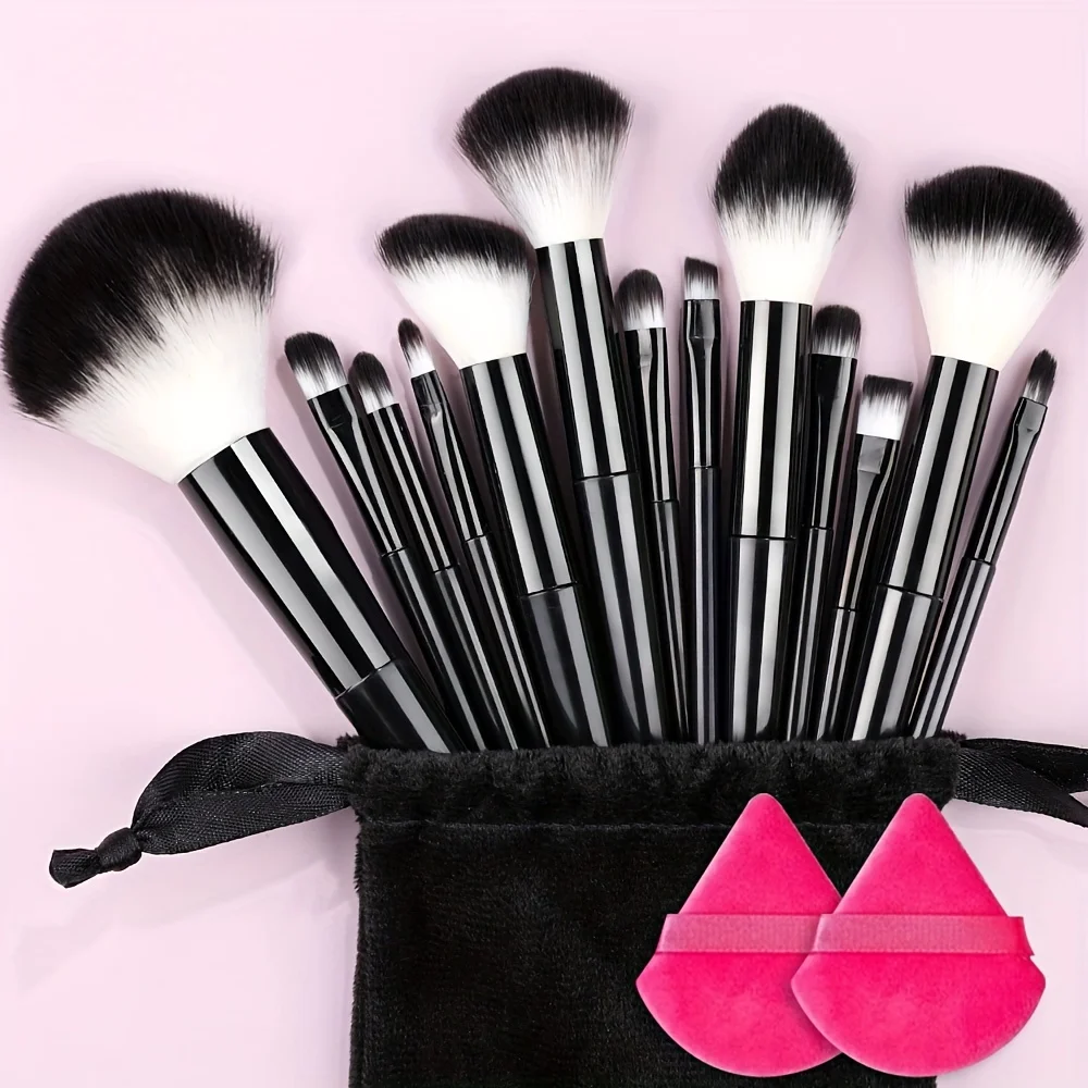 Makeup Brushes Set 13Pcs Premium Synthetic Brush Foundation Powder Blending Conc