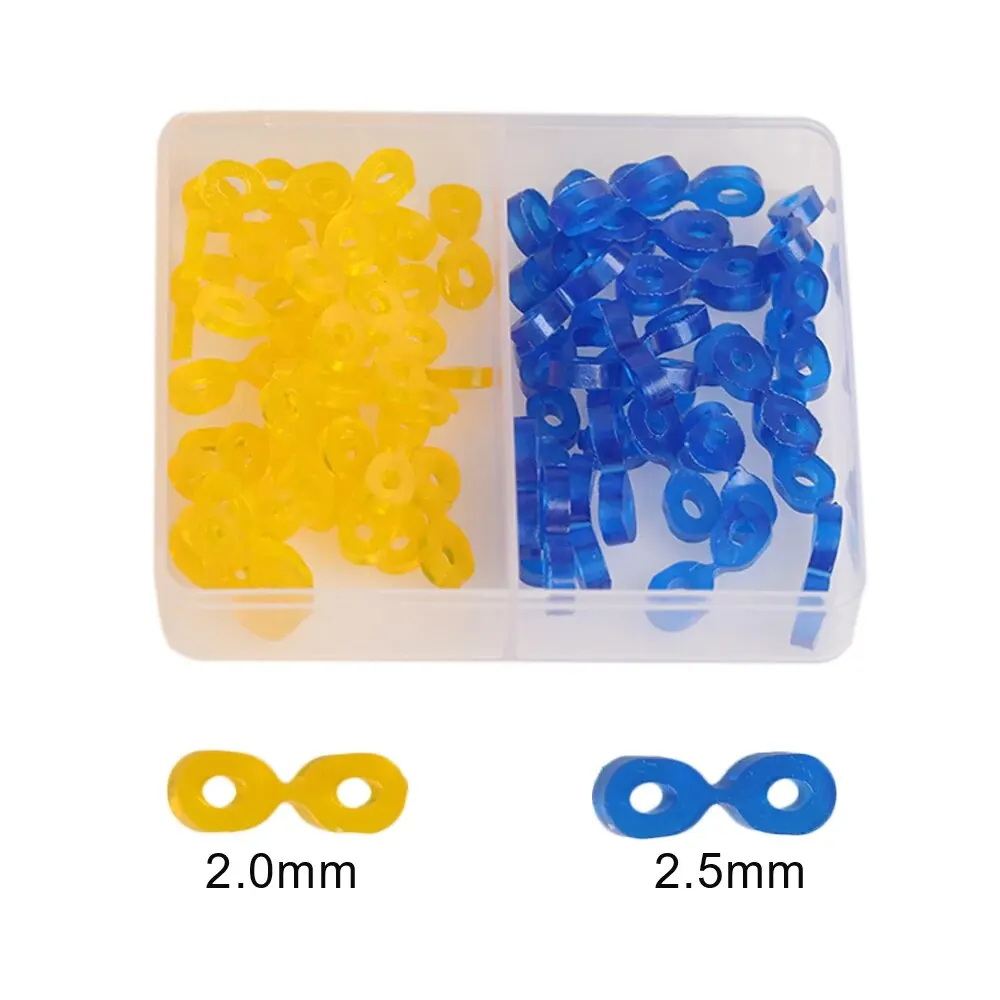 60Pcs Dental Elastic Rubber Fixing Wedges Interdental Wedge Matrix Matrices Dam 