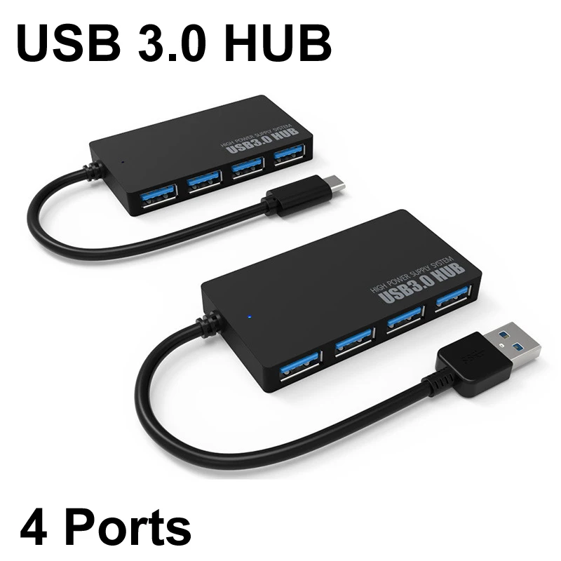 USB HUB 3.0 4 PORT Type C USB HUB High Speed Data cable Convertor adapter Suppor